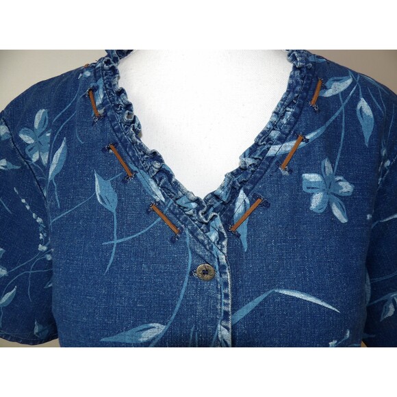 Vintage Denim 'Requirements' Top / Size Large - Picture 4 of 7